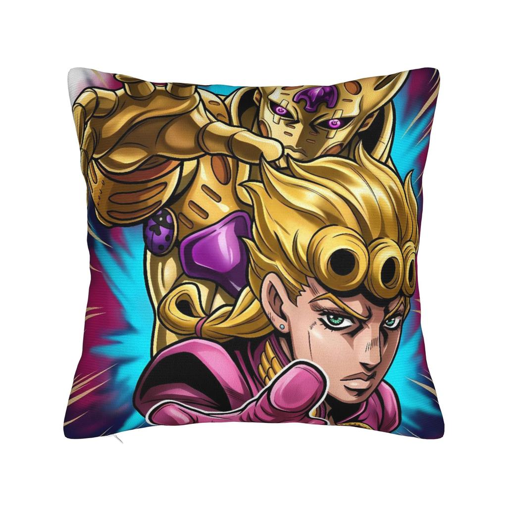 Jojo Steel Ball Run Pillow Cover Soft Cushion Cover Kawaii Pillow Case For Sofa Couch Bed Living Room