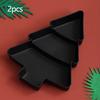 1pc/2pcs-Christmas Tree Fruit Bowl Home Snack Plate Plastic Candy Dish Melon Seeds Dried Fruit Box Lazy Snack Box