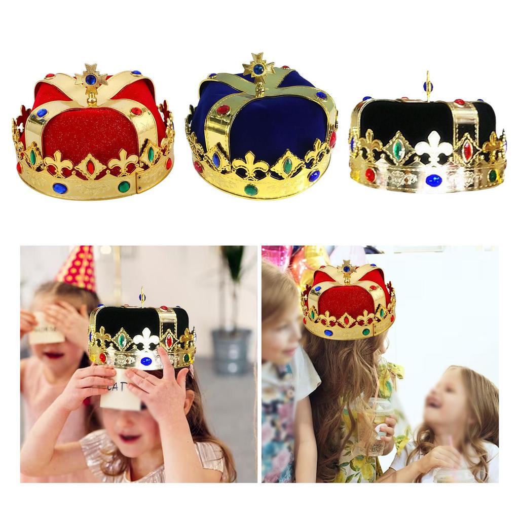 Creative Royal King Crown Hat Masquerade Cosplay Dress up for Prom Children