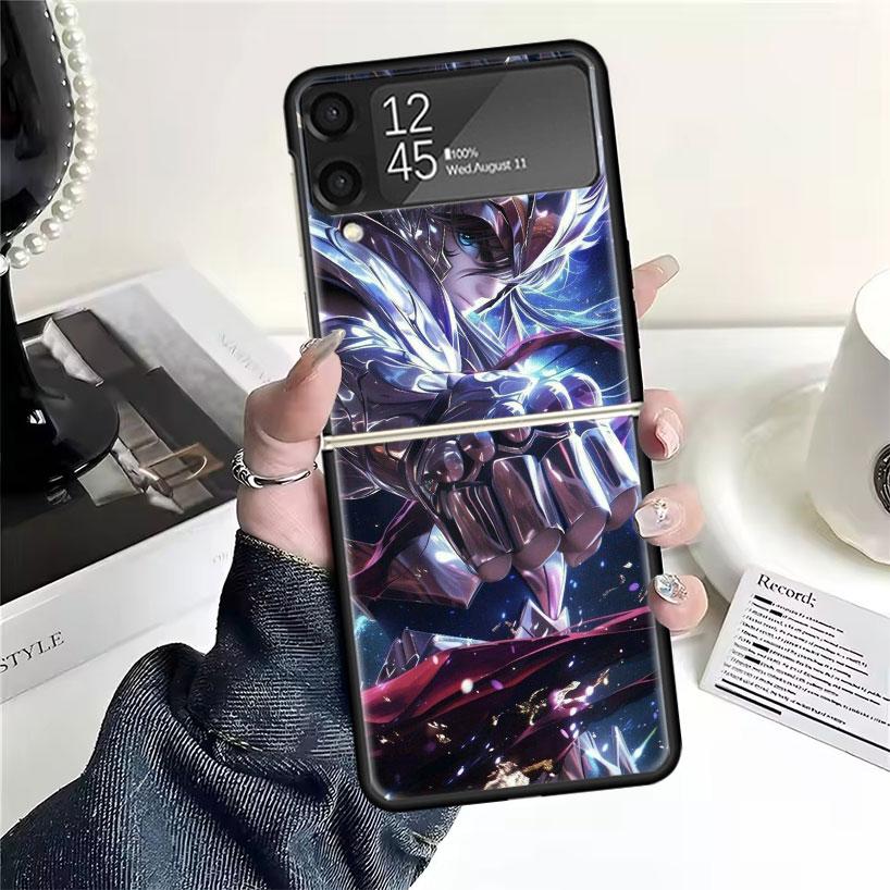 Saint Seiya Coole Hüllen Für Samsung Galaxy Z Flip 4 5 6 7 3 Z Flip7 Flip6 Flip4 Flip5 Flip3 5G Hart Stoßfest Fundas Hülle