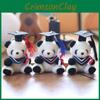 Graduation Panda Plush Pendant Bag Hanging Decoration Keychain Animal Dolls