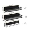 Magnetic No-Drill Kitchen Spice Rack & Multi-Functional Storage Shelf