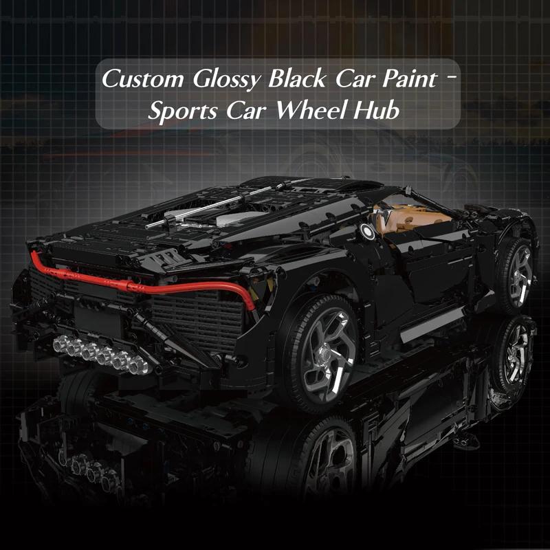 cxjva7 4688PCS Technical RC Car Toys The MOC Black La Voiture Noire Building Block Assembly Sport Car Brick Kids Christmas Gift