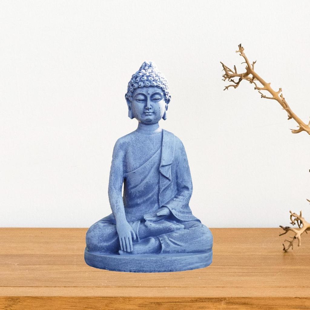 Buddha Sculpture Art Craft Fengshui Figurine for Festival Office Living Room