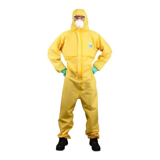 Chemical Protective Suit Coverall Hazardous Chemicals Liquid Proof Sulfuric Acid And Alkali Resistant Work Protection Clothing M