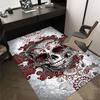 1PC Sugar Skull Non-Slip Floor Carpet Compatible for Office&Living Room&Bedroom&Dining room - Flat - Weave Machine-S0329