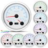 ZMFJH 3000~8000RPM 85MM Tachometer+Oil Pressure+Water Temp Gauge with Sensor 7 Color Light MultiMeter 0~10Bar for Car Boat 9-32V