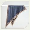 New Fashion Printed Blue Triangle Scarf Waist Seal, Bevel Scarf Ladies Premium Versatile Decorative Silk Scarf