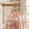 10Pcs Non-slip Transparent Glitter Hangers Thickened Trouser Rack Acrylic Clothes Hangers  Bedrooms
