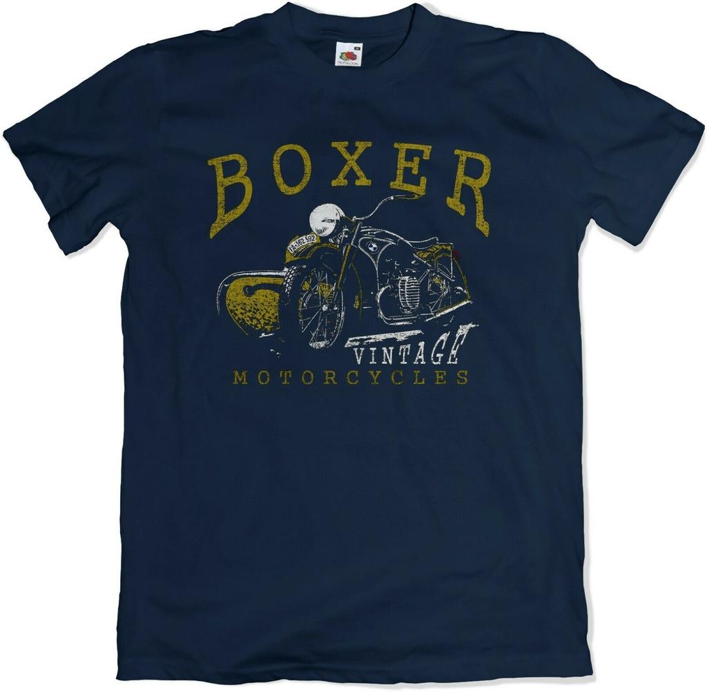 Unisex tričko Boxer Vintage Side Auto Motocykl chlazené na zakázku S 5Xl