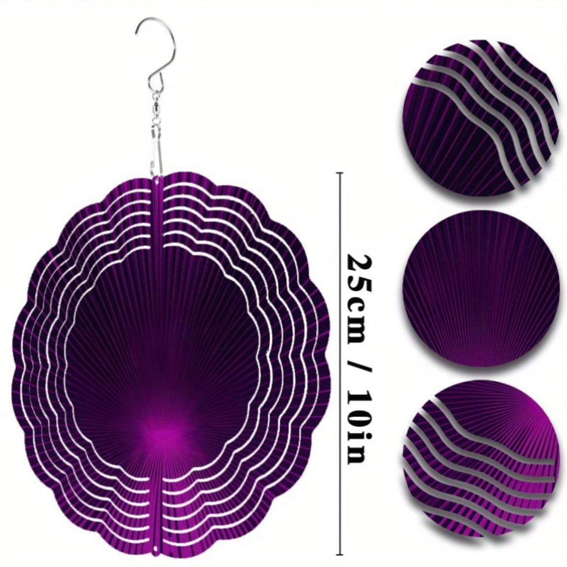 

10-дюймовый подвесной спиннер-музыка ветра с эффектом луча света, вращающийся на 360 градусов крюк, уличный декор для сада, двора, весенне-летний подарок 01A