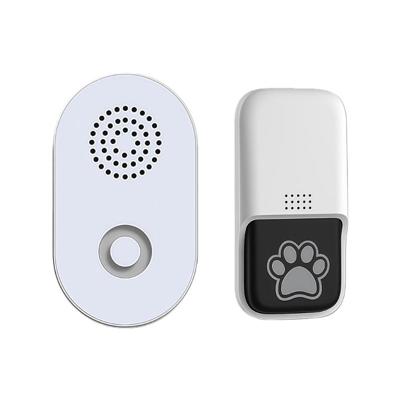 

Auto Power Wireless Doorbell for Pets with 38 Option & Waterproof Designs Doorbell for Indoor Outdoor Use 1 белый