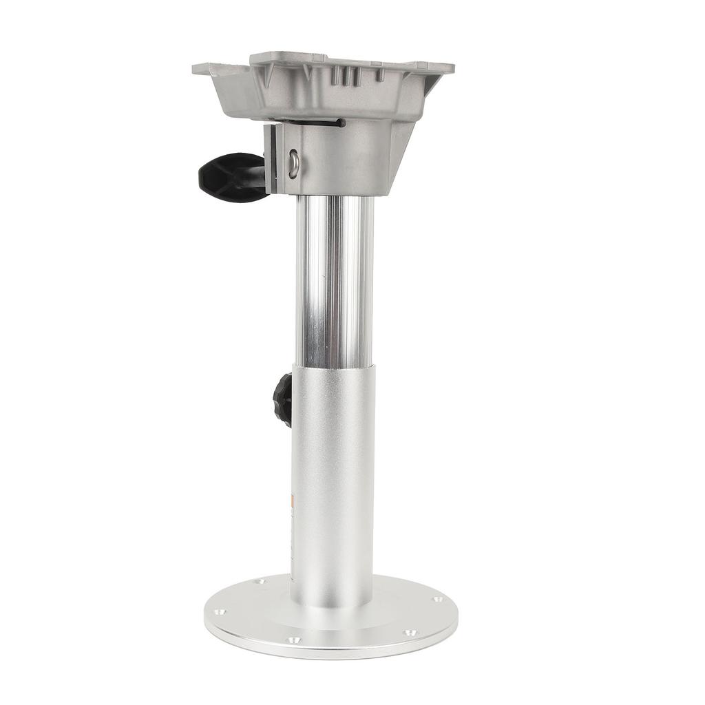 Boat Seat Pedestal Aluminum Alloy 360 Degree Swivel 335 to 490mm Adjustable Height Pedestal for RV Yacht Marine
