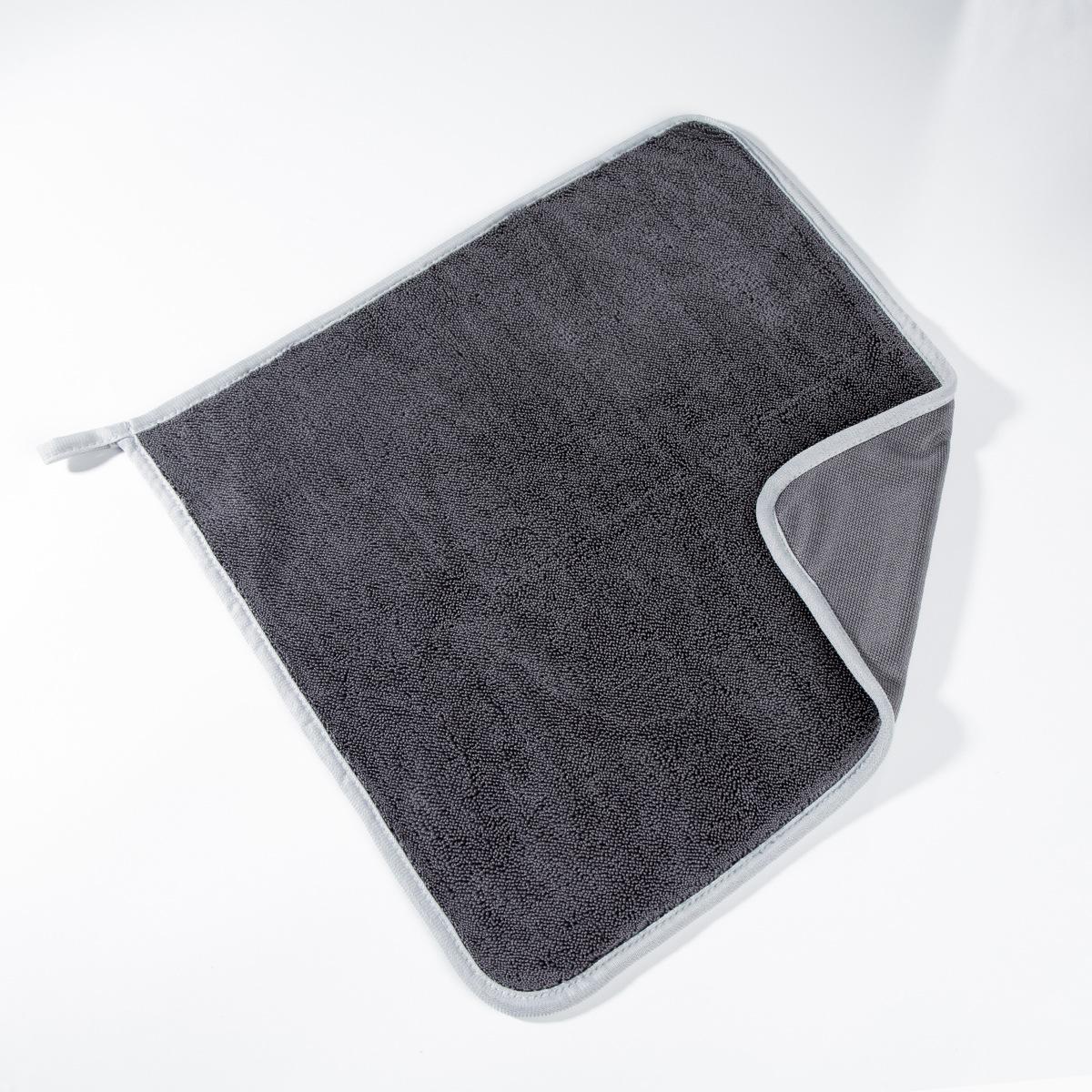 

600 г односторонняя коса водное полотенце подрубка автомобильное полотенце абсорбирующее автомобильное полотенце чистящее полотенце 40*40 серый