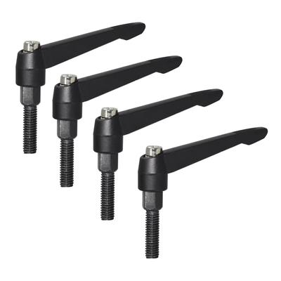 4pcs/10pcs M5/6/8/10/12 Clamping Lever Machinery Adjustable Handle Clamping Handle Screws Locking External Male Thread Knob