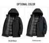 2025 Men's Winter Mid-Length Detachable Liner Down Jacket - Thick & Warm Outerwear