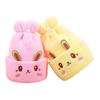 Autumn and winter baby new year hat rabbit cashmere tire hat thickened warm double wool hat 0--6 months