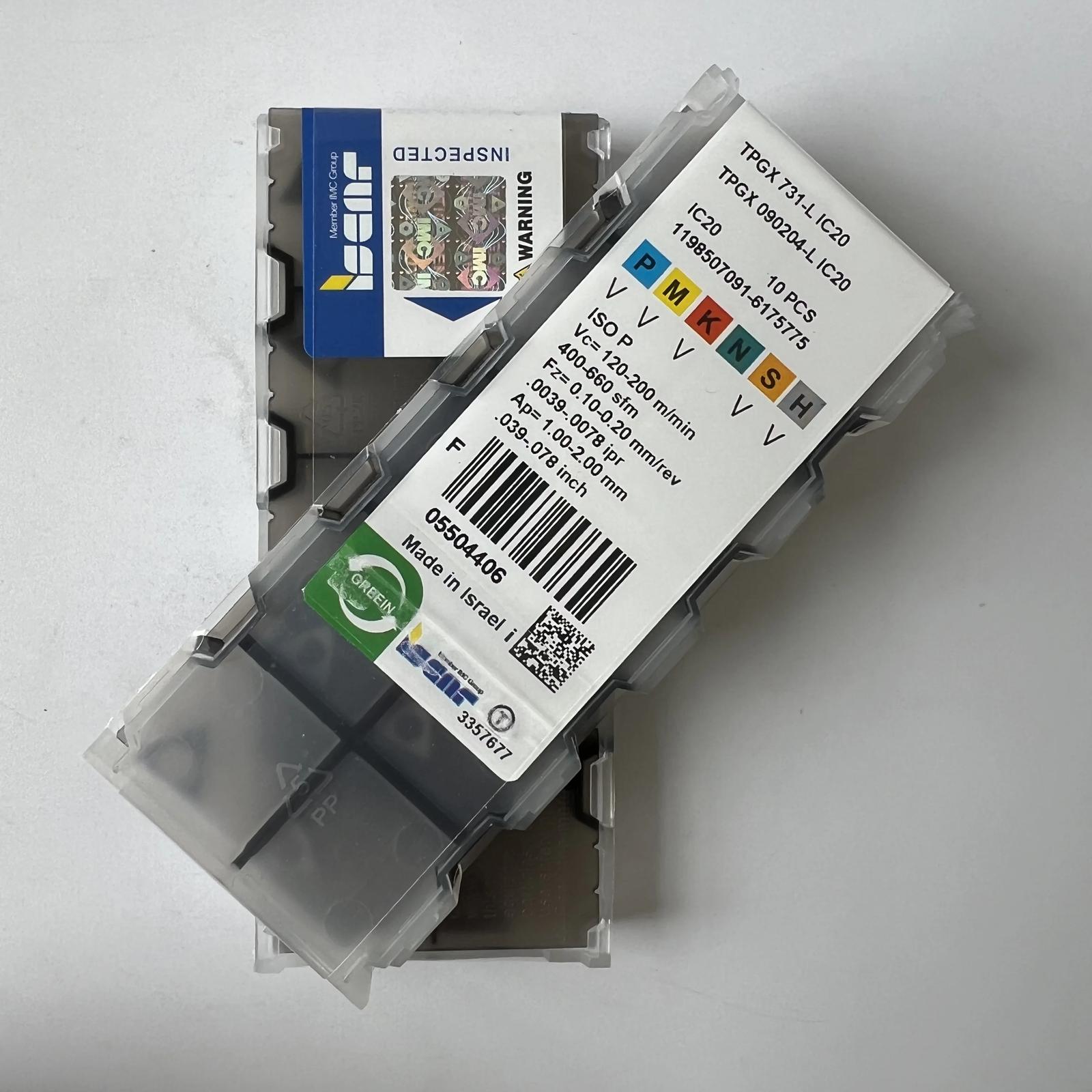 

ISCAR / TPGX090204-L IC20 / Industrial indexable Carbide Inserts 10 Pcs