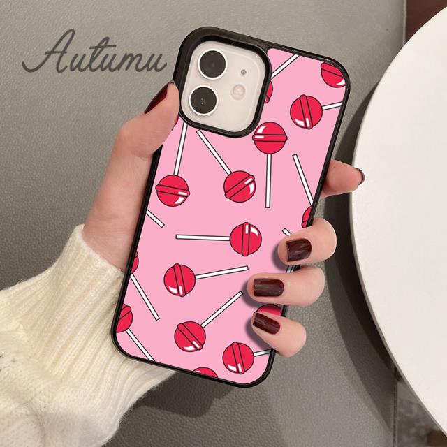Lollipop Phone Case for iPhone 11 12 13 14 Pro Max Mini X XR XS SE 2020 5 6S 7 8 Plus Samsung Galaxy S21 S22 Cover Shell