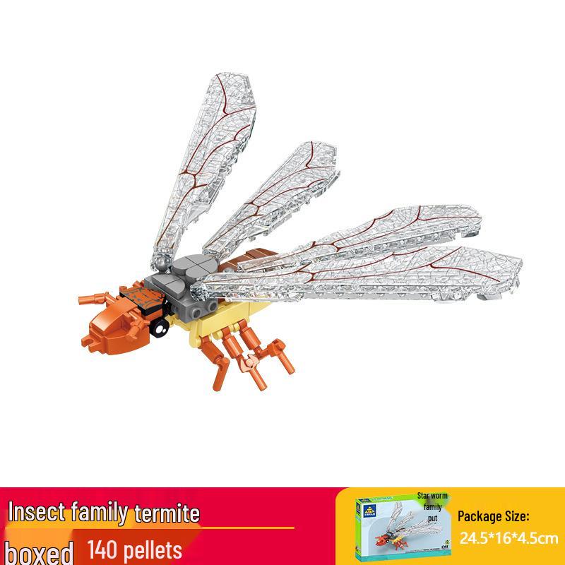 Kai Zhi Compatible Lego Insect Toy: Mantis Model Building Blocks for Kids, Educational Animal Jigsaw Puzzle Gift
