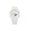 Casio Custom Collection Quartz Movement Stainless Steel Strap Watch Men's Watches White Dial GA-2100-7A7(Watch3--)