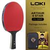 LOKI ARTHUR 9-Sterne Tischtennis Schläger Carbon Offensiv Leichtgewicht Ping Pong Schläger Schläger mit klebrigem Belag ITTF zugelassen