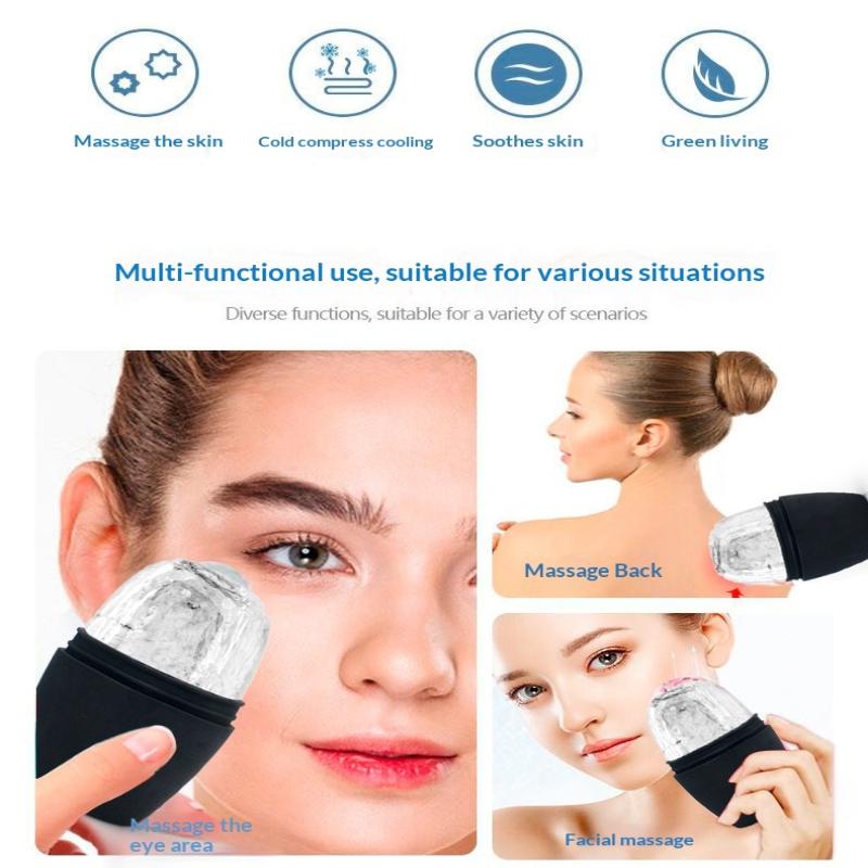 Reusable Silicone Ice Roller for Face 1PC Lifting Contouring Massager for Skin Care Anti Puffiness At Home