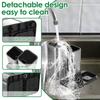 2 in 1 Utensilien Messerhalter Essstäbchen Löffel Aufbewahrungsbox Edelstahlboden Abtropfgestell Küchenarbeitsplatte Tisch Geschirr Organizer Rack