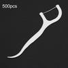 500pcs Disposable Dental Floss Stick Teeth Stain Removal Floss Oral Care Tool