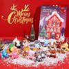 LIHAO 2025 Advent Calendar Plush Toy with Strap and Keychain for Christmas Gift for Countdown Christmas Ornament for Christmas Decoration Girls,