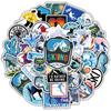 10/30/50pcs Cool Winter Ski Cartoon Stickers Outdoor Sports Decals DIY Luggage Scrapbook Snowboard Adventure Graffiti Sticker