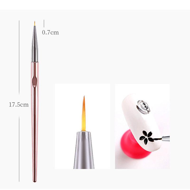 Nail Pen Painted Hook and Pull Line Brush Laser Non-Slip Pen Holder