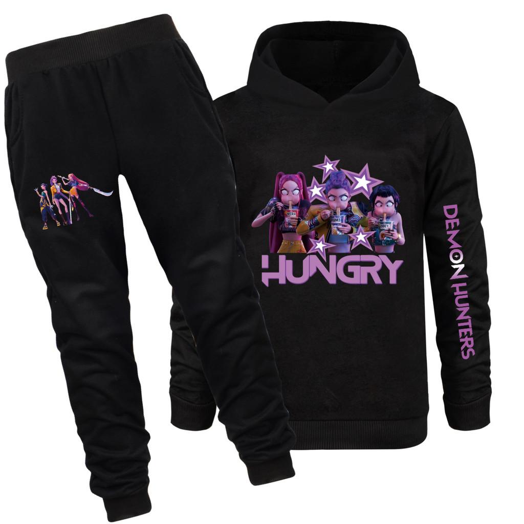 4832x Kids Girls Rumi Zoey Mira Print Hoodies Pants Trouser Clothes Set
