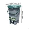 Compost Bin and Handle, Garbage Home Food Waste Bin, Bucket for Balcony, Outdoor,