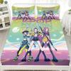 K-Pop D-Demon Hunters Customized DIY Fitted Sheet with 2 Pillowcases Deep Pocket for Home Decor Personalized Bed Cover