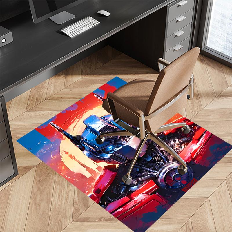 Bumblebee and Optimus Prime1 Printed Absorbent Washable Carpet, Non-Slip Bathroom Mats, Kitchen Rugs, Yoga Mat,Living Room Entrance, Camping Picnic Ru