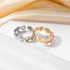 2026 Fashion Wedding Jewellery Rings Love Rings 2 Piece Gold Simple Girl's Accessories Ring Set of 2