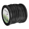 3.3mm String Trimmer Line High Cutting Efficiency Low Noise Quadrate Black Trimmer Line for Most Lawn Mowers Farm