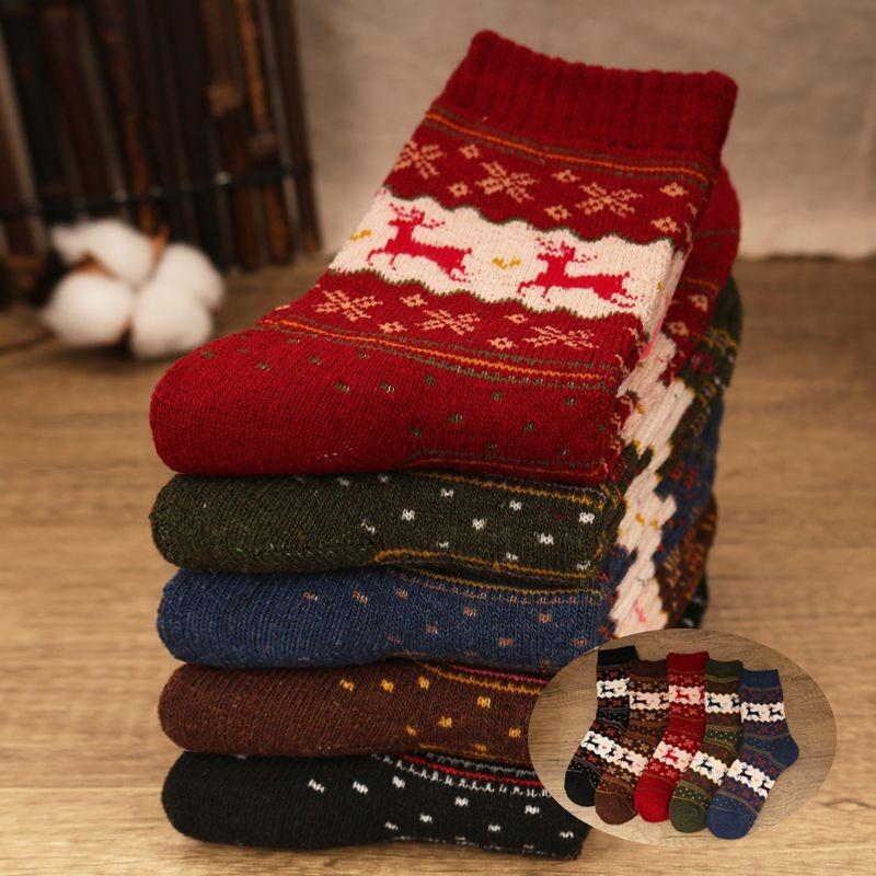 5 Par Dam Randiga Crewstrumpor Mellanlånga Mjuka Andningsbara Högelastiska Strumpor