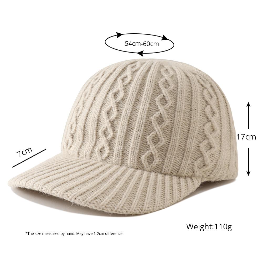 Warm Outdoor Adjustable Hat Snapback Cap Baseball Knitted Color Plain Solid Autumn Winter Designer New Brand Latest Fresh Hats For Women Men Gorras