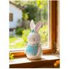 Easter Table Centerpiece Resin Bunny Figurine Hand-Painted Figure Easter Theme Resin Material Modern Minimalist Style