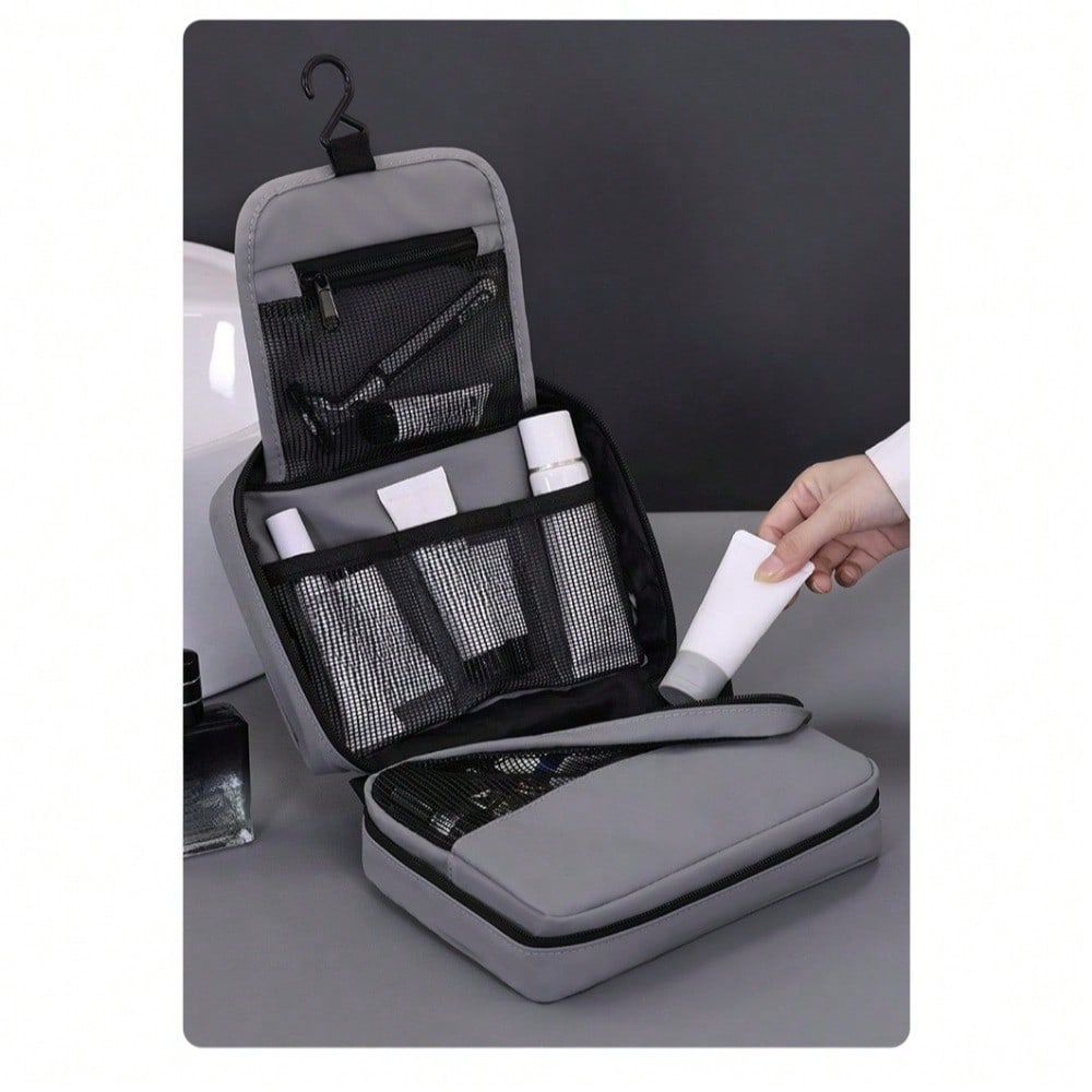 Wash Bag Men's Business Travel Portable Partition Layered Portable Cosmetics Storage Bag