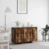 Sideboard Smoked Oak 120 x 41 x 75 cm Wood Based Material