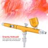 Dual Action Gravity Feed     0.3mm Spray Art Paint Tattoo Nail Tool Kit(Red)