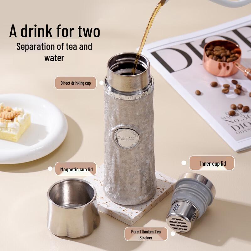 Oball Pure Titanium Insulated Tea Infuser Bottle