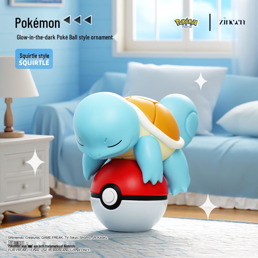 Pokémon Glow-in-the-Dark Pikachu & Kadabra Poké Ball Ornament for Desk or Car Decor