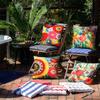 4pcs Decorative Throw Pillow Covers Pillowcase Flower Print Cushion Cover For Patio Garden Balcony 18x18inch