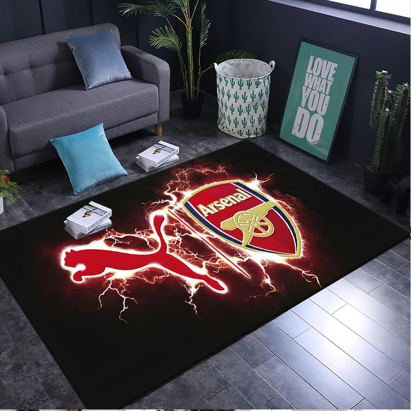 1PC rug Arsenal Football Club Crest Carpet, Chair Rug,Area Rug for Office Bedroom living rooms bedroom, Doormat decor Christmas fan gifts