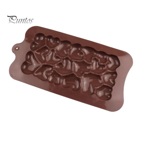 Silikonové formy na čokoládu Snadno se uvolňující textury srdce Formy na tyčinky pro domácí výrobu čokoládových tyčinek Keto bomby Energetické proteinové tyčinky