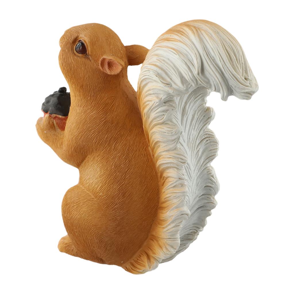 For Garden For Outdoor Space Squirrel Statue Outdoor Tree Decoration Color Orange Whimsical Outdoor Decor Gundam